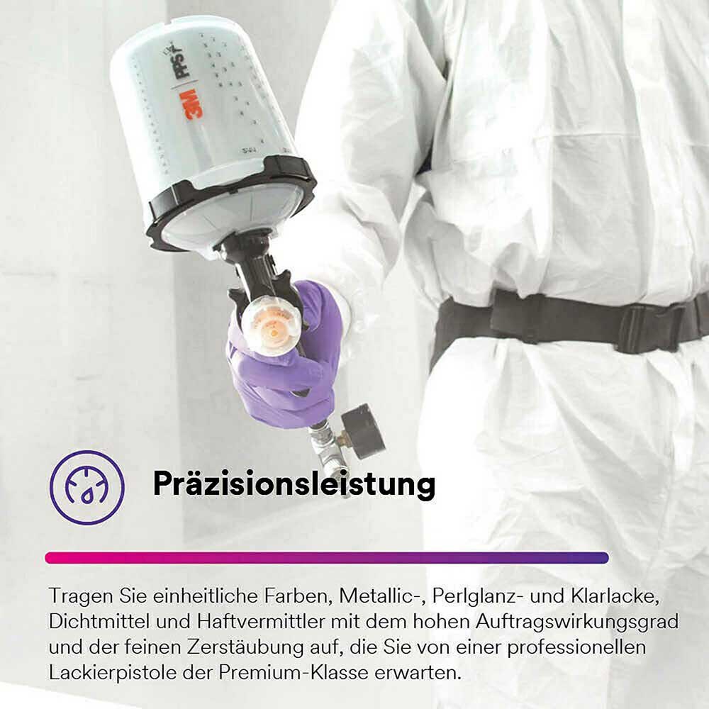 3M Gravidade De Desempenho Recarga De Cabeça Atomizadora HVLP - Imagem 4