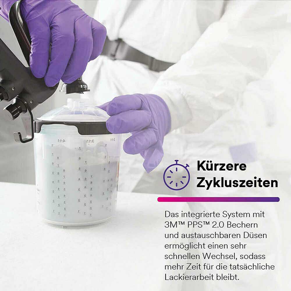 3M Gravidade De Desempenho Recarga De Cabeça Atomizadora HVLP - Imagem 3