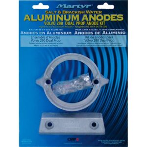 Martyr anodes Kit De ânodo Galvanizado Volvo 290HP Dual Prop