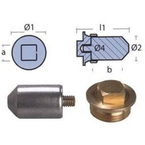 Tecnoseal Kit De ânodo De Geladeira Volvo