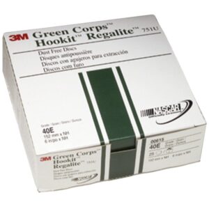 3M Discos Green Corps Hookit Regalite Dust Free 40E 6´´ 25 Unidades