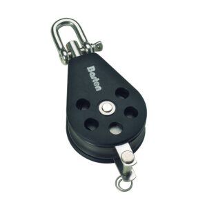 Barton marine Polia Giratória Simples Com Suporte De Corda 630kg 12 mm