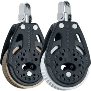 Harken Carbo Ratchet Block 75 mm 1.5+2 Grip 2 Pack