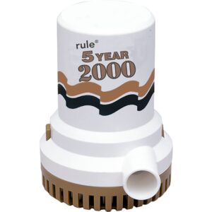 Rule pumps Bomba Manual De Alta Capacidade Gold Sieres 2000GPH 12V