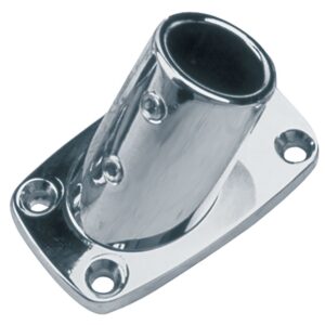 Sea-dog line Bases Ferroviárias Rectangular Chrome Zinc 60º