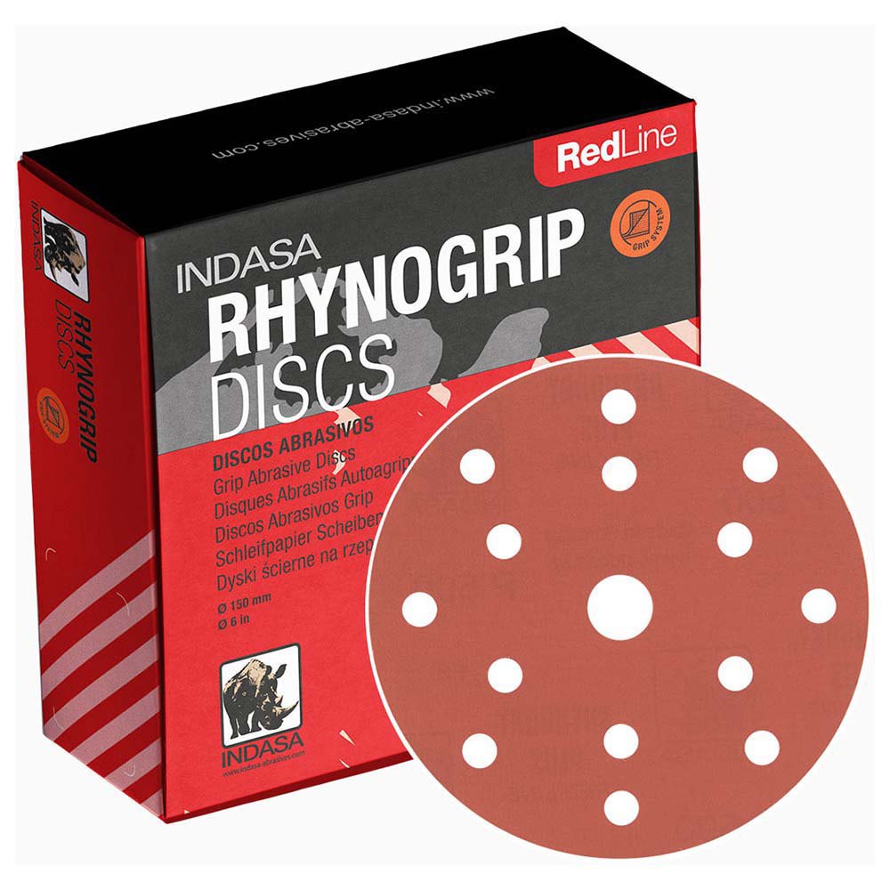 Indasa Rolo De Papel Abrasivo Rhynogrip Red Line P60 115 mm 25 m - Imagem 5