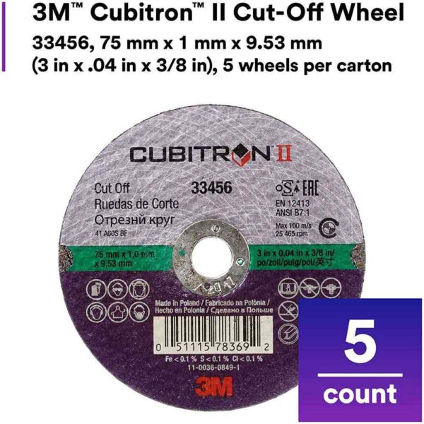 3M Roda De Corte Cubitron II - Imagem 3