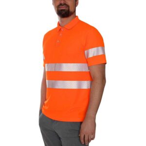 Iq-uv Camisa Polo UV Alta Visibilidade Kl.2 Man