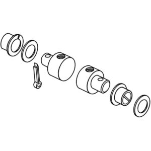 Seastar solutions Kit De Pivô De Latão CA27563P