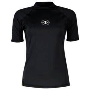 Aqualung Mulher De Manga Curta Rashguard Sf