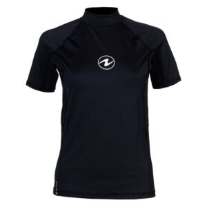 Aqualung Mulher De Manga Curta Rashguard Sf