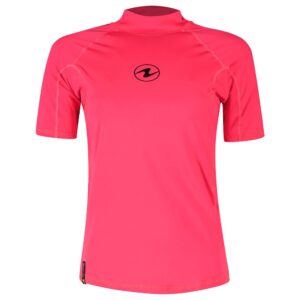Aqualung Mulher De Manga Curta Rashguard Sf