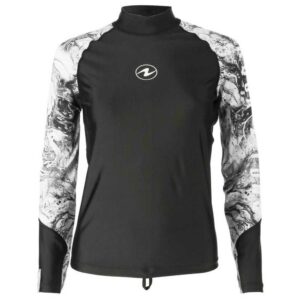 Aqualung Camiseta Feminina De Manga Comprida Rash Guard