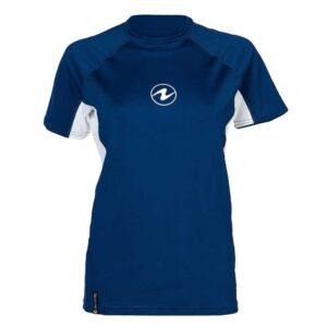 Aqualung Mulher De Manga Curta Rashguard Lf