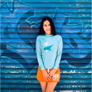 Oceanarium Camiseta Feminina De Manga Comprida Miss Scuba