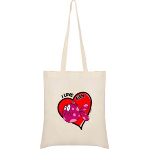 Kruskis Saco Tote I Love Fish