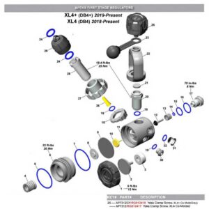 Apeks Parafuso De Fixação XL Yoke 4