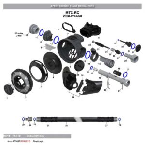 Apeks Conjunto Do Diafragma ATX