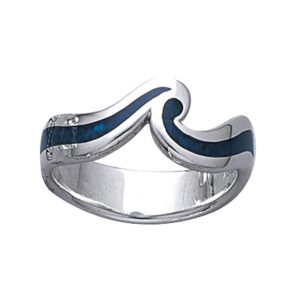 Dive silver Wave Ring