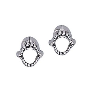 Dive silver Small Shark´s Jaw Post Earring