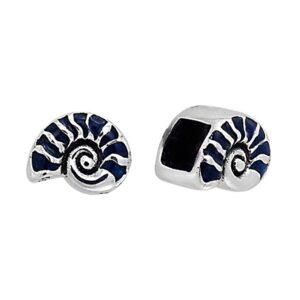 Dive silver Nautilus Bead