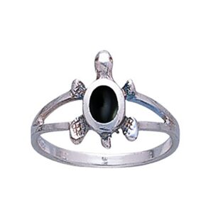 Dive silver Turtle Ring