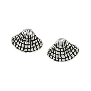 Dive silver Small Seashell Post Earring