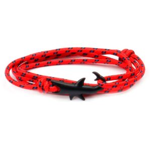 Scuba gifts Tubarão Pulseira De Cordão De Marinheiro Paracord