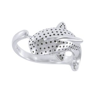 Dive silver Whale Shark Ring