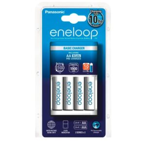 Eneloop Carregador Bateria 4 Mignon 1900 MAh
