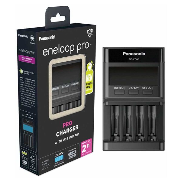 Eneloop Carregador De Baterias BQ-CC65 ERP - Imagem 4