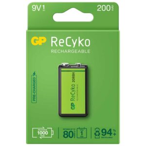 Gp batteries Bateria Recarregável ReCyko LR09 9V 200mAh
