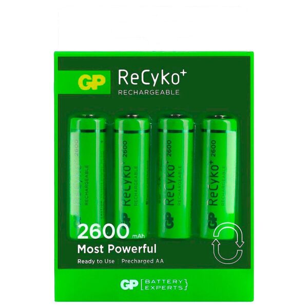 Gp batteries Baterias De Alta Capacidade ReCyko NiMH AA 2600mAh - Imagem 2