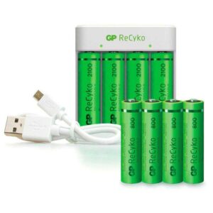 Gp batteries Carregador De Baterias E111 4 Port AA/AAA