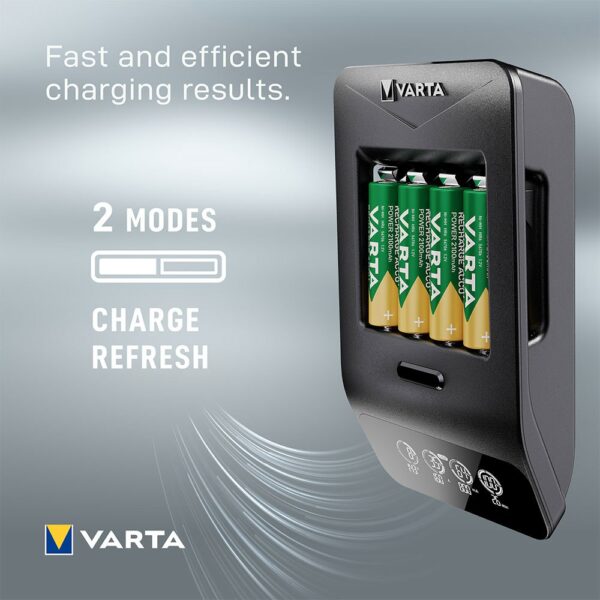 Varta Carregador LCD Inteligente Com 4 2100mAh AA 2100mAh AA - Imagem 11