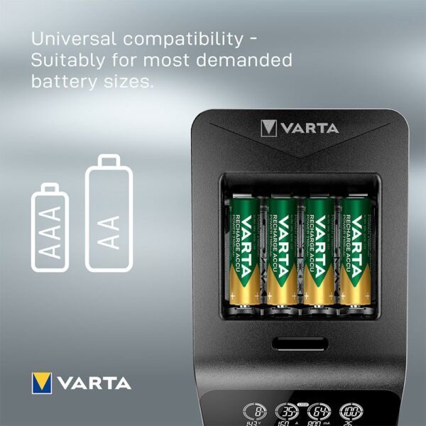 Varta Carregador LCD Inteligente Com 4 2100mAh AA 2100mAh AA - Imagem 9