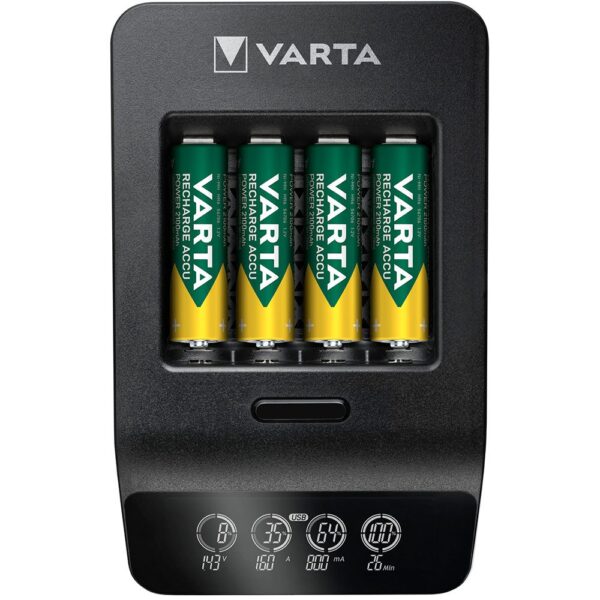 Varta Carregador LCD Inteligente Com 4 2100mAh AA 2100mAh AA - Imagem 4