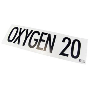Halcyon Decalques De Marcação Do Tanque GUE MOD: Oxygen 20
