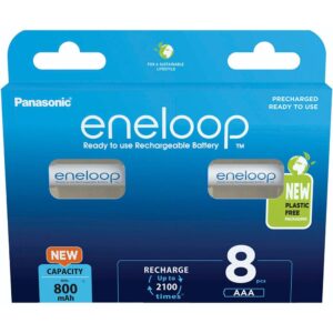Eneloop Bateria Recarregável BK-4MCDE/8BE 800mAh 8 Unidades