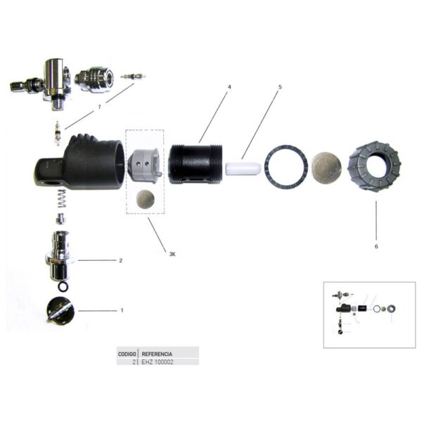 Cressi Corpo Do Botão De Aviso Direct System Pro