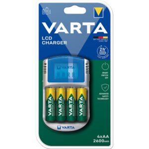 Varta Carregador LCD 12V USB+4 2600mAh Mignon AA