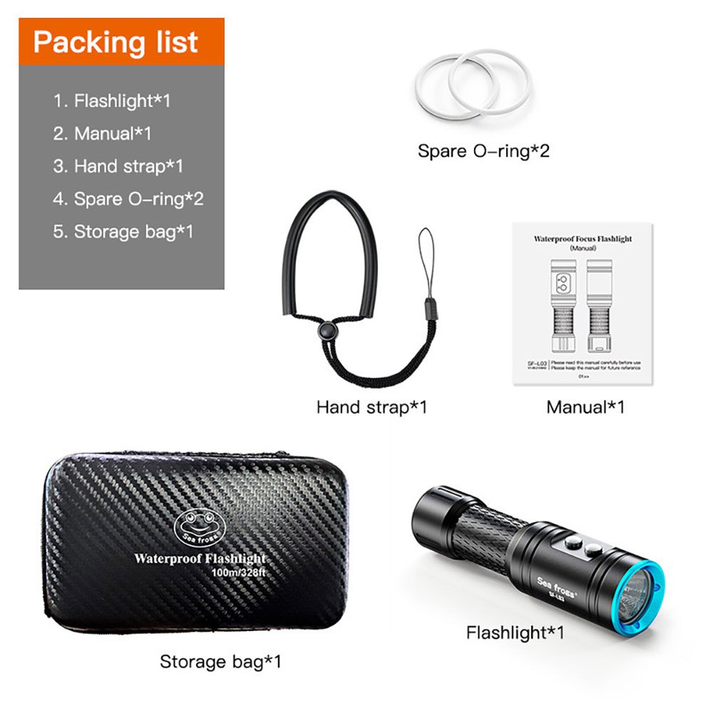 Sea frogs Tocha E Laser 1000 Lumens - Imagem 7