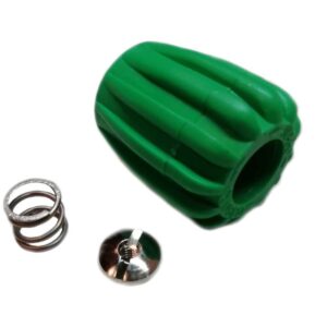Metalsub Technical knob kit for tank valve. green