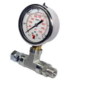 Metalsub Medidor De Pressão De Glicerina 315 Bauer/LW Saída Bauer/LW