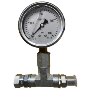 Metalsub Medidor De Pressão De Glicerina 315 1/4´´ BSP Saída 1/4´´ BSP