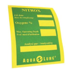 Aqualung Nitrox Sticker