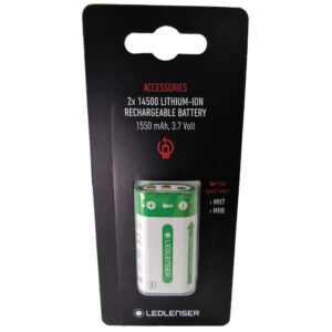 Led lenser Para MH 14500 Li-Ion 3.7V 1550mAh 8 2 Unidades