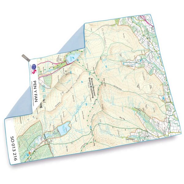 Lifeventure SoftFibre Ordnance Survey Map Towel