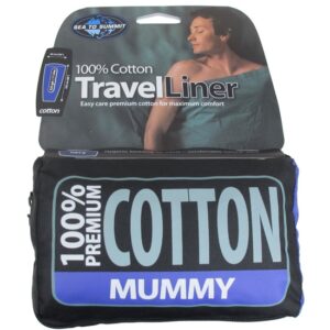 Sea To Summit 100% Cotton Liner Mummy N. Blue 185x92 cm