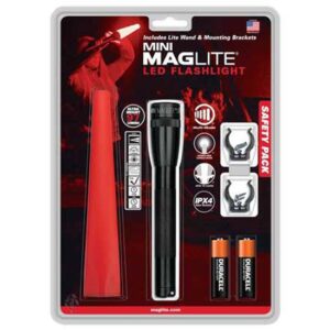 Mag-Lite Mini LED 2AA Safety Pack